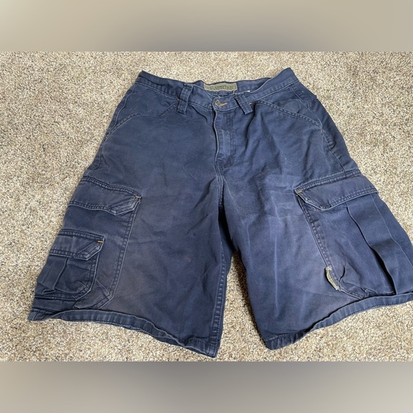 Levi's Other - Vintage Levis Silvertab Shorts Men’s Size 30 Blue Cargo Pockets Bermuda